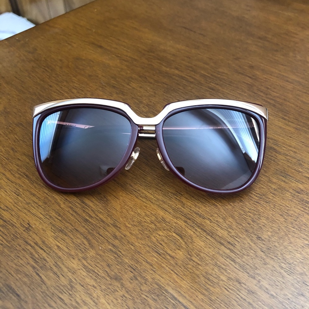 MCM red/silver frame sunglasses